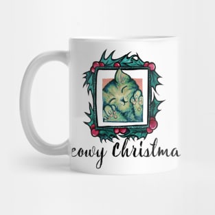 Meowy Christmas Cat Mug